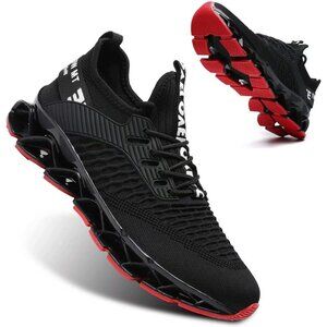 👑Men's Sneakers Black Blade Casual Breathable Athletic Walking Running Shoes